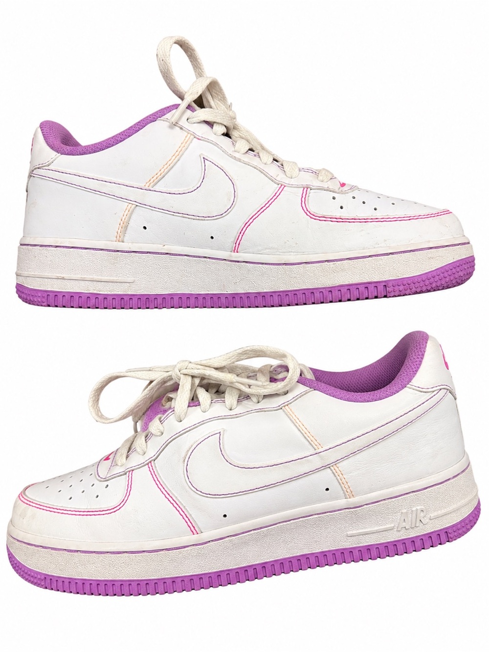 Nike Air Force 1 Low White Pink Purple Sneakers | 6.5Y / Women’s 8